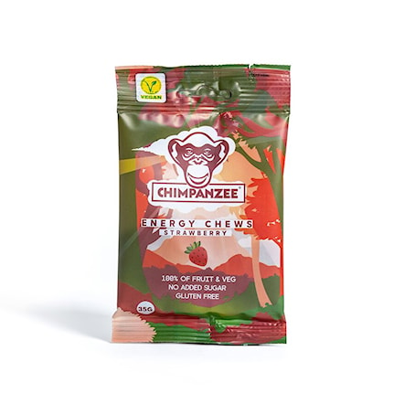 Energetické bonbóny Chimpanzee Energy Chews Strawberry - 1