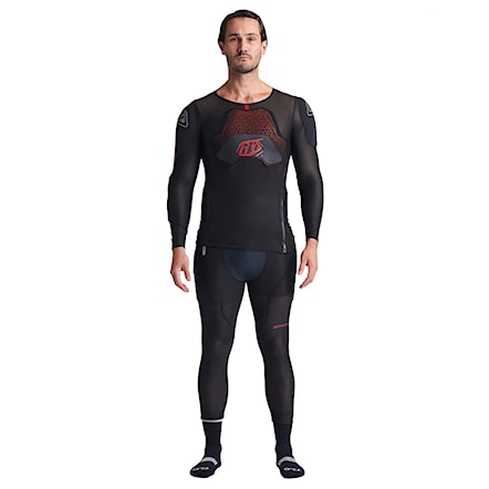 Bike Back Protector Troy Lee Designs Stage Ghost D3O LS Baselayer solid black - 4