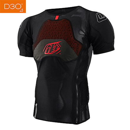 Bike Back Protector Troy Lee Designs Stage Ghost D3O SS Baselayer solid black - 1