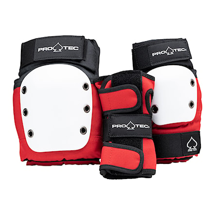 Ochraniacze kolan na deskorolkę Pro-Tec Street Gear Junior 3 Pack red/white/black - 1