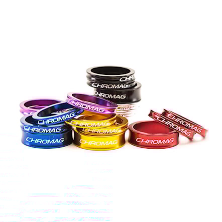 Podložky pod představec Chromag Headset Spacers purple - 4