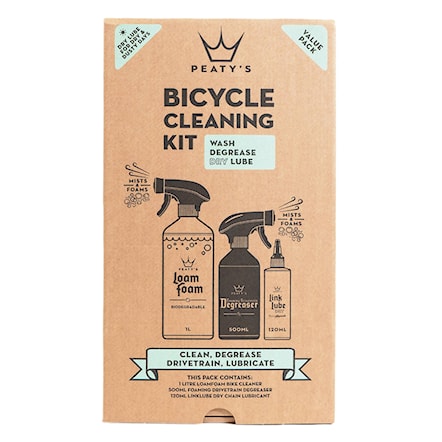 Bike Cleaner Peaty's Gift Pack - Wash Degrease Lubricate Dry - 6