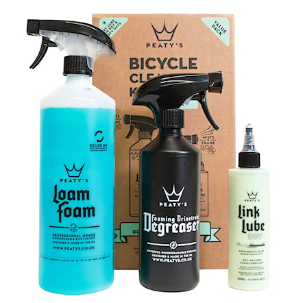 Bike Cleaner Peaty's Gift Pack - Wash Degrease Lubricate Dry - 1