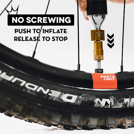 CO2 Inflator Peaty's Holeshot CO2 Tyre Inflator - MTB mango - 5