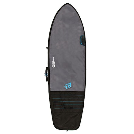 Surfboard Bag Creatures Fish Day Use charcoal/cyan 2019 - 1