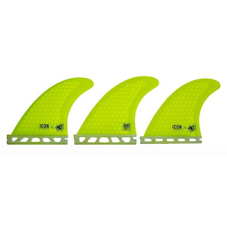 Surfboard Fins Creatures Icon Vert Singl Tab lime - 1