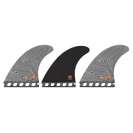 Surfboard Fins Creatures Mitch Coleborn Vert black/white stripe - 1