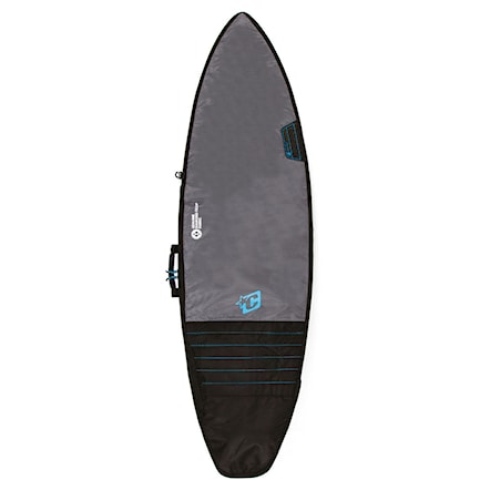 Pokrowiec na surf Creatures Shortboard Day Use charcoal/cyan 2019 - 1