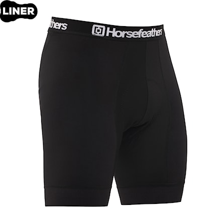 Wkładka rowerowa Horsefeathers Liner Shorts black 2026 - 1