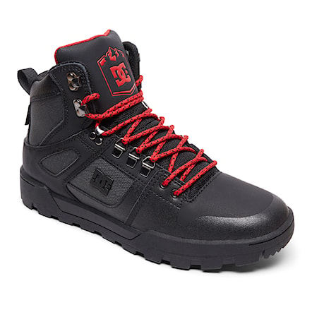 Winter Shoes DC Pure High-Top WR black/grey/red 2018 - 1