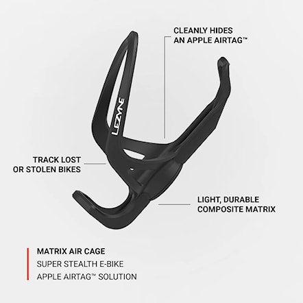 Uchwyt na bidon Lezyne Matrix Air Cage black - 5
