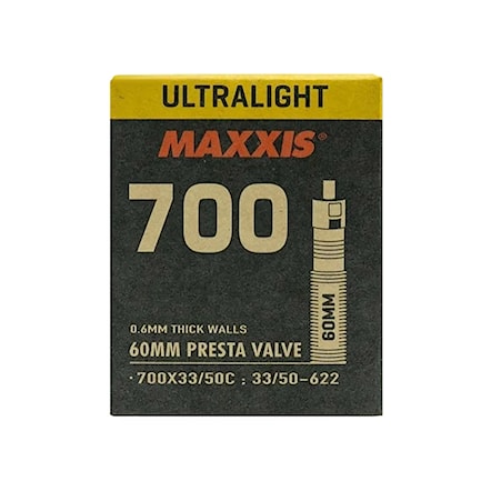 Tube Maxxis Ultralight Gal-FV 60 mm 700×33/50C - 1
