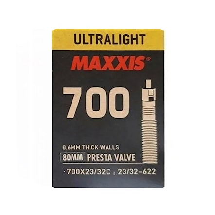 Tube Maxxis Ultralight Gal-FV 80 mm 700×23/32C - 1