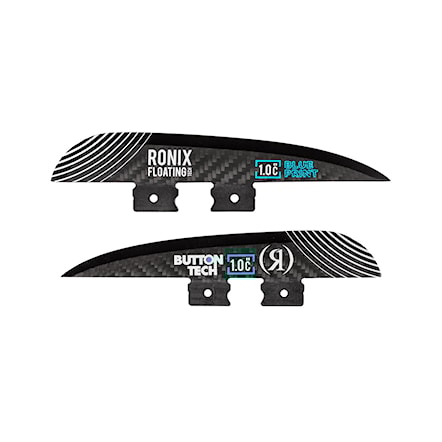 Finy do wakeboardu Ronix 3.0 in. - Floating Button Blueprint/Carbon - 1