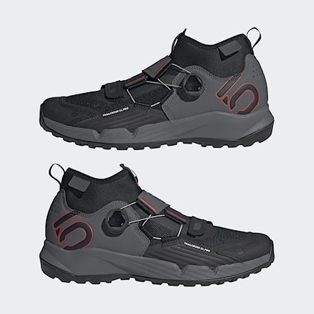 Bike Shoes Five Ten 5.10 Trailcross Pro Clip-In grey five/core black/red - 7