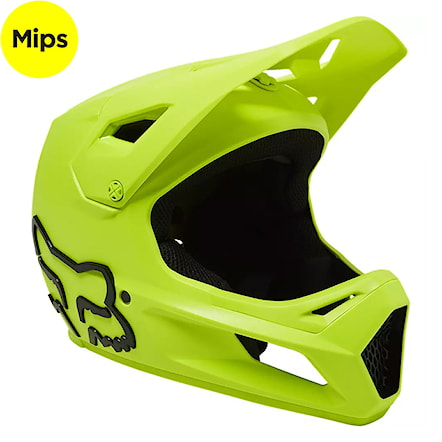 Kask rowerowy Fox Rampage fluo yellow 2022 - 1
