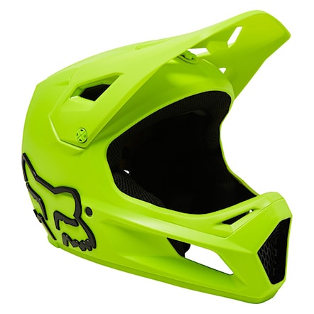 Kask rowerowy Fox Youth Rampage fluo yellow 2022 - 1