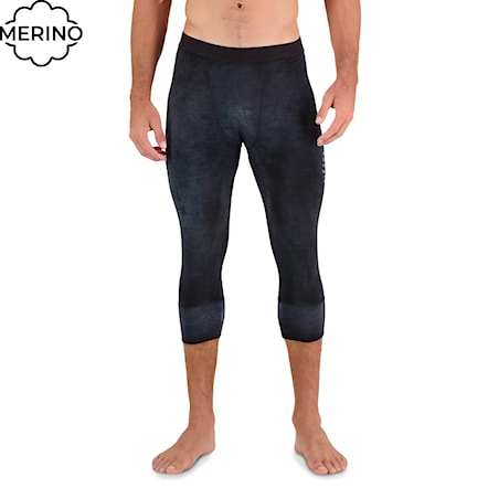Underpants ¾ Mons Royale Cascade Merino Flex 200 3/4 Legg black acid wash 2024 - 1