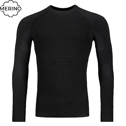 Tričko ORTOVOX 230 Competition Long Sleeve black raven 2024 - 1