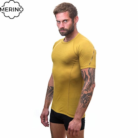 T-shirt Sensor Merino Air mustard 2023 - 1