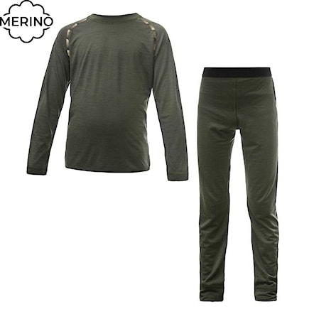Functional Underwear Set Sensor Merino Air Set olive green 2023 - 1