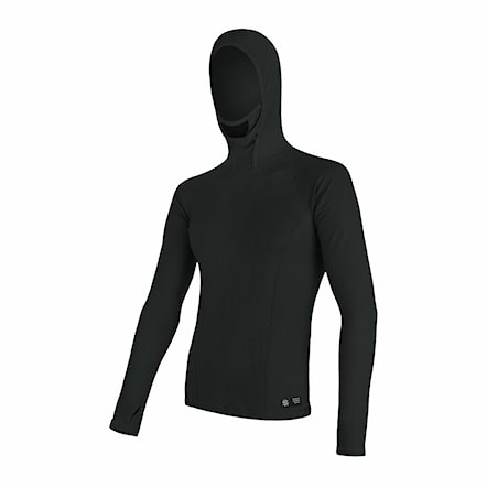 T-shirt Sensor Merino Double Face Hood černá 2024 - 2