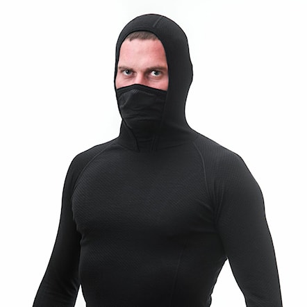 T-shirt Sensor Merino Double Face Hood černá 2024 - 5