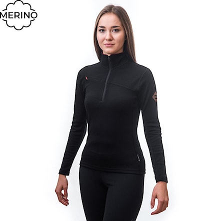 T-shirt Sensor Merino Extreme Zip černá 2023 - 1