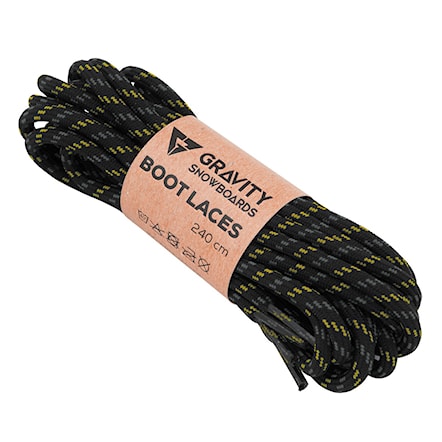 Sznurówki Gravity Boot Laces black/yellow 2018 - 1