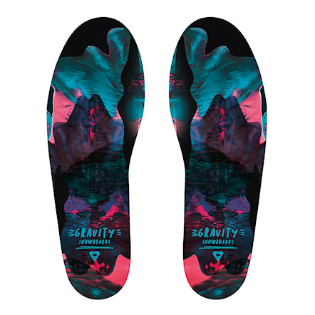 Anatomical Inserts Gravity Wms Insole black/pink/teal - 1