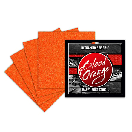 Longboard Grip Tape Blood Orange Ultra-Coarse 4 Pack neon orange - 1