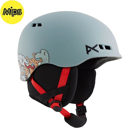 Snowboard Helmet Anon Burner Mips bot grey 2021 - 1