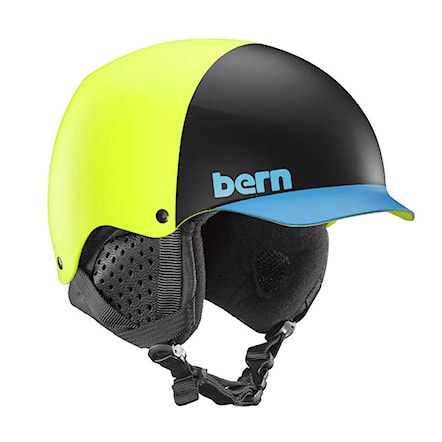 Kask snowboardowy Bern Baker matte neon yellow hatstyle 2018 - 1