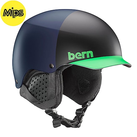 Kask snowboardowy Bern Baker Mips matte blue hatstyle 2019 - 1