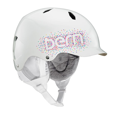 Prilba na snowboard Bern Bandito gloss white confetti logo 2019 - 1