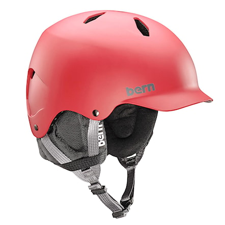 Snowboard Helmet Bern Bandito matte red 2017 - 1