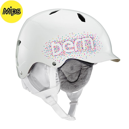 Helma na snowboard Bern Bandito Mips gloss white confetti logo 2020 - 1