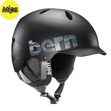 Kask snowboardowy Bern Bandito Mips matte black camo logo 2020 - 1