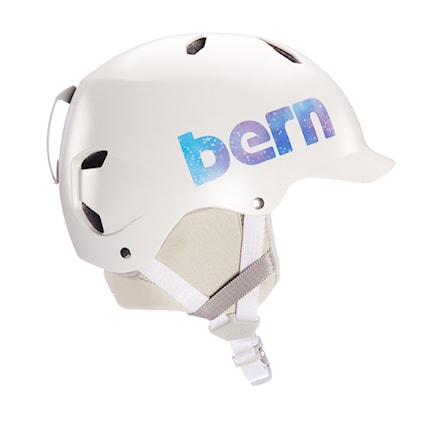 Snowboard Helmet Bern Bandito satin white galaxy 2024 - 2
