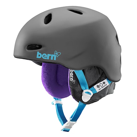 Snowboard Helmet Bern Berkeley matte grey 2015 - 1