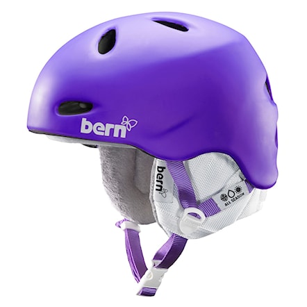 Snowboard Helmet Bern Berkeley matte purple 2015 - 1