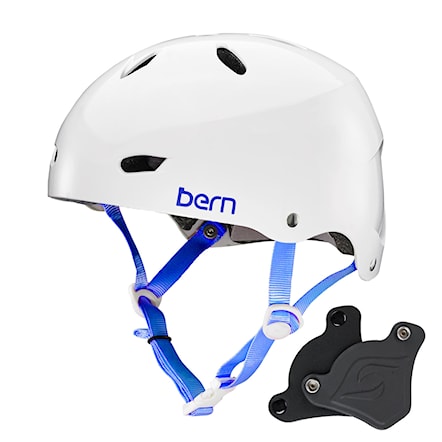 Skateboard Helmet Bern Brighton H2O Wep gloss white 2018 - 1