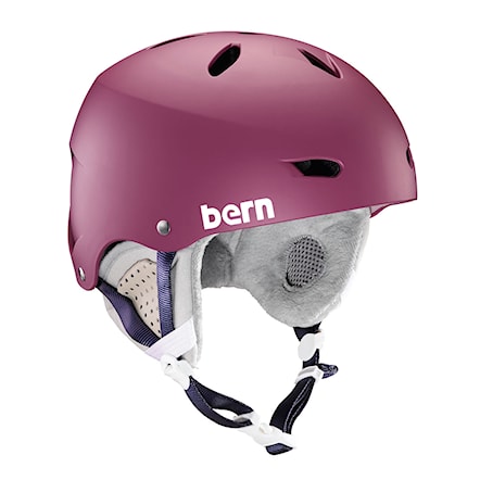 Snowboard Helmet Bern Brighton matte berry 2019 - 1