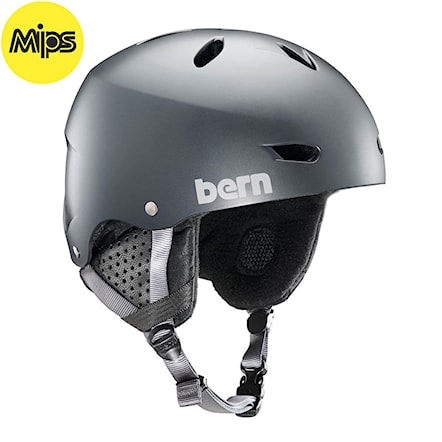 Snowboard Helmet Bern Brighton Mips satin metallic storm 2019 - 1