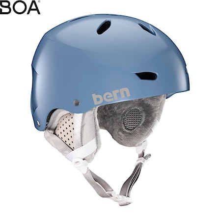 Snowboard Helmet Bern Brighton satin atlantic blue 2019 - 1