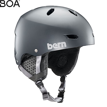 Snowboard Helmet Bern Brighton satin metallic storm 2020 - 1