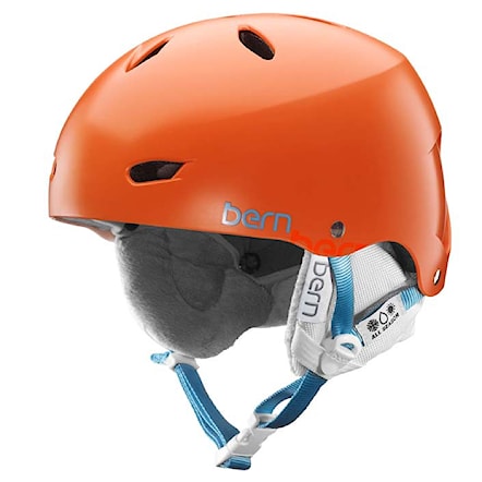 Snowboard Helmet Bern Brighton satin orange 2015 - 1