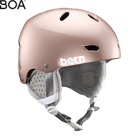 Snowboard Helmet Bern Brighton satin rose gold 2020 - 1