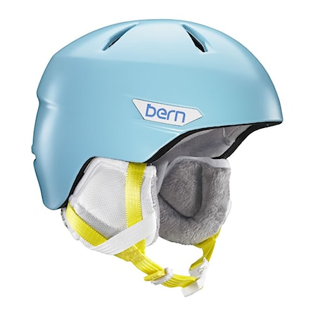 Snowboard Helmet Bern Bristow Jr satin cyan 2018 - 1
