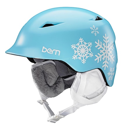 Snowboard Helmet Bern Camina satin blue snowflake 2017 - 1